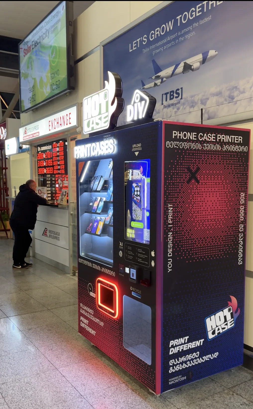 HOTCASE machine in mall