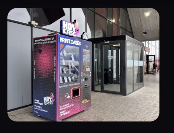 HOTCASE machine at mall entrance